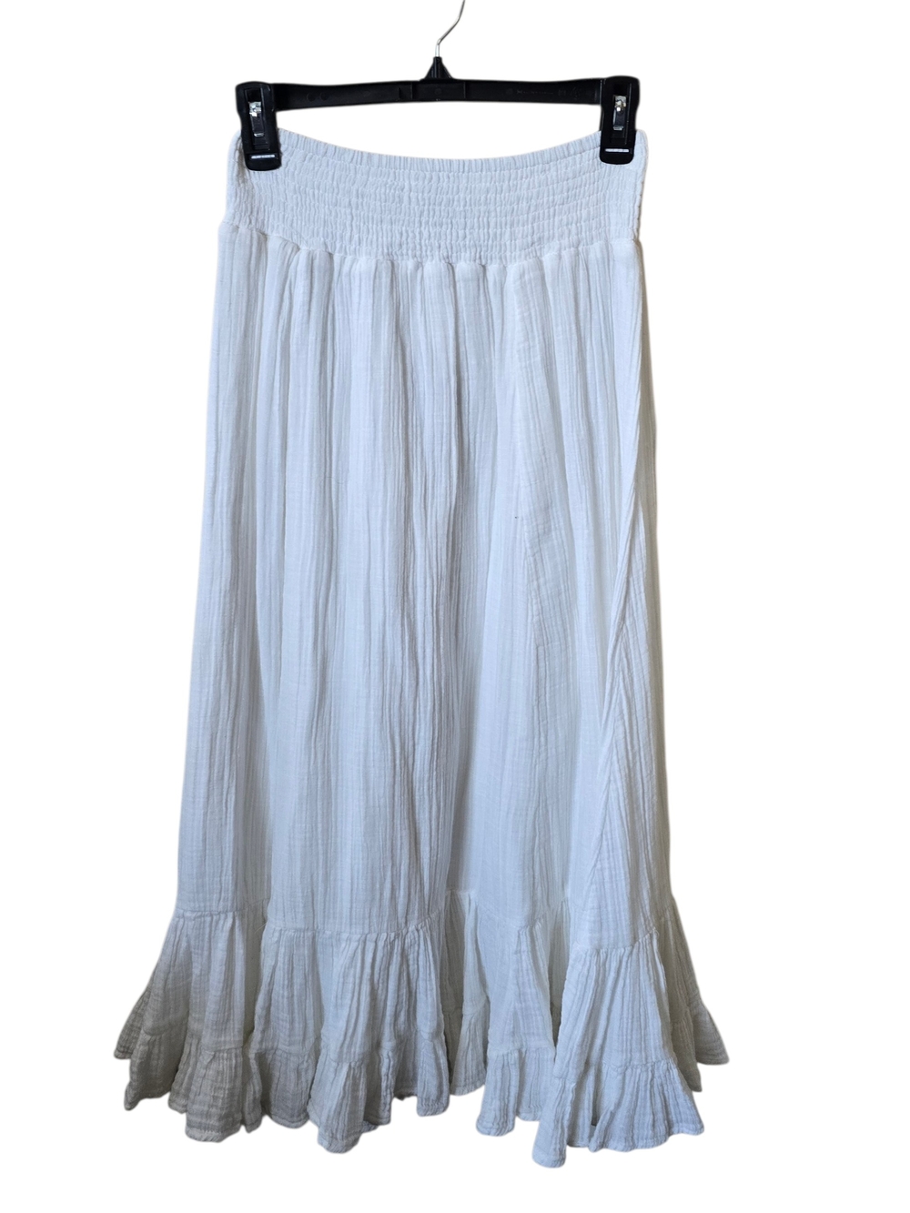 American Eagle Outfitters White Ruffle Tiered Maxi Skirt Set - Picture 3 of 13